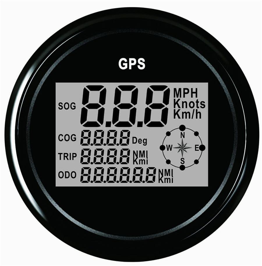 Universal MPH SOG COG ODO TRIP Meter For Motorcycle Car Truck Boat Yacht Digital