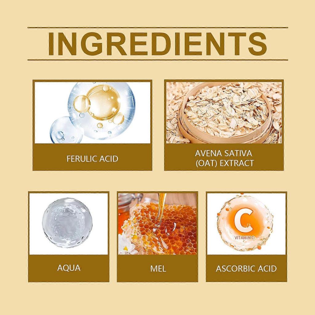Vitamin C Honey Serum for Brightening, Hydration & Collagen Boost  Anti-Aging, Antioxidant Facial Essence for Glowing, Youthful Skin  30ml