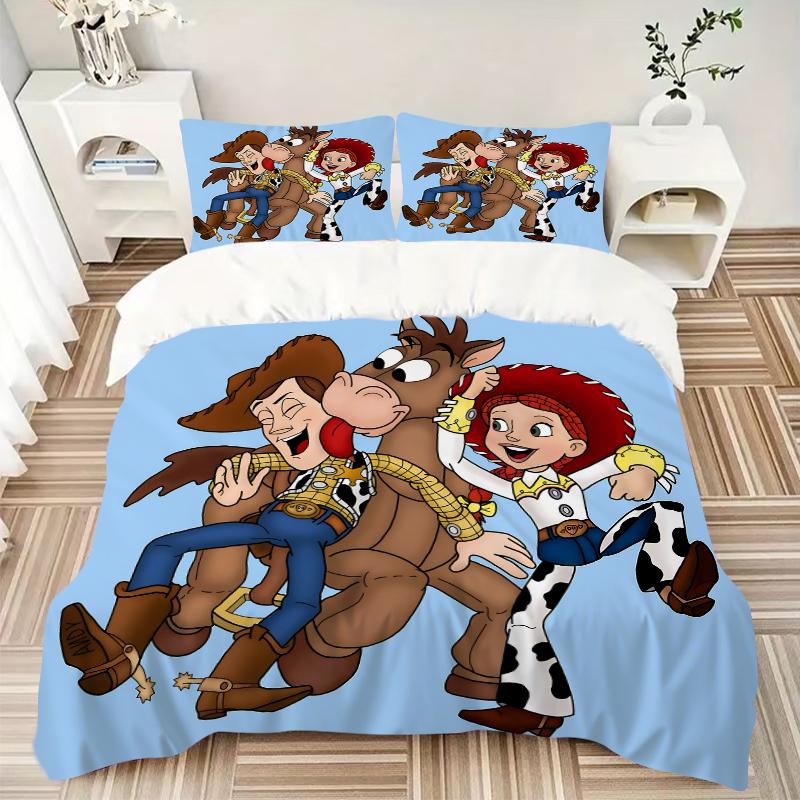 3Pcs Toy Story Adventure Bedding Sets For All Sizes New 3D Printed Bed Cover Comforter Duvet Cover Pillowcase Bedroom Decoration