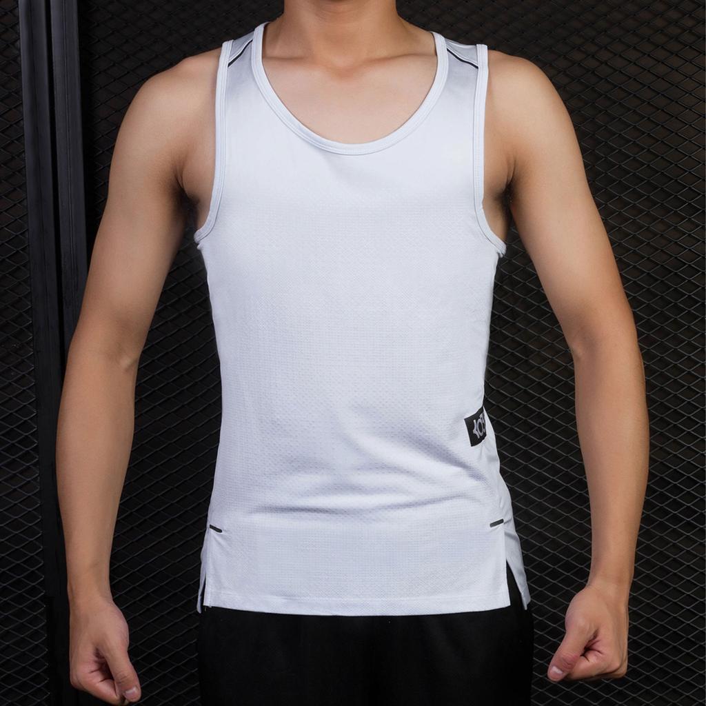 Nike Logo Basketball Breathable Training Sleeveless Vest Men Tops White 848534-043