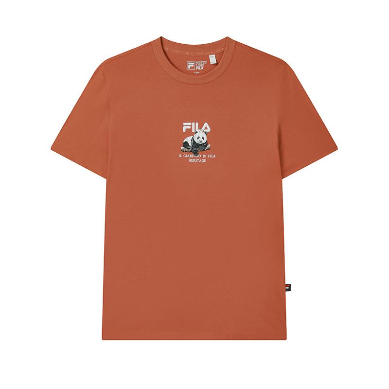 New FILA HERITAGE T Shirt Men's Mo Yun Oranges F11M538120FOR