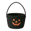 Halloween Candy Basket Handheld Pumpkin Bucket Cotton Rope Storage Basket with Handle for Holiday Decoration and Organization