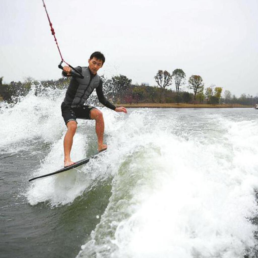 Water Ski Wakeboard Kneeboard Rope for Boating 3-Section Watersports Rope Safety Surfing Tow Line Leash Cord