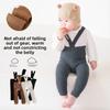 Warm Newborn Suspender Tights Elasticity Suspender Pants Ribbed Leggings Stockings Overalls Knit Tights Children's Tights