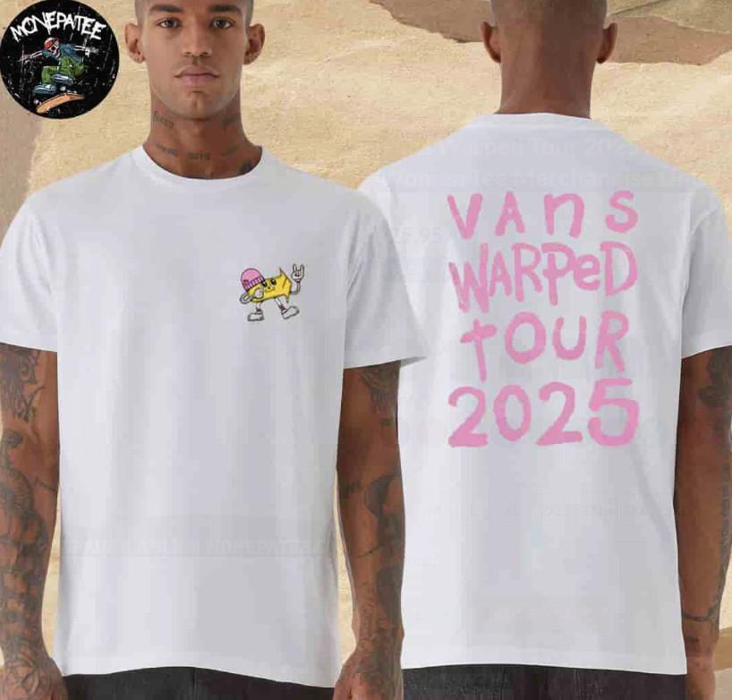 Фургон Warped Tour 2025 30 Лет Маскот Женская Унисекс Рубашка Унисекс Футболка L