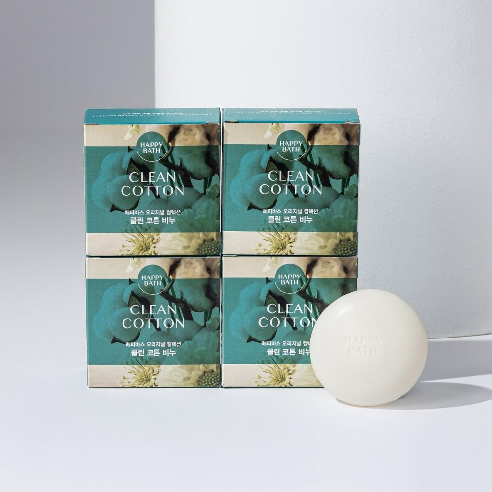 

Happy Bath Оригинальная коллекция Мыло Чистый хлопок 4 штуки