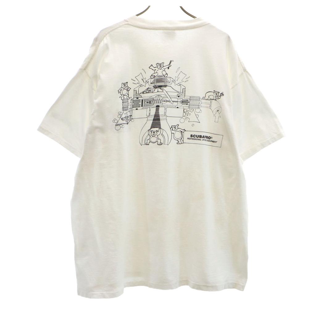 ONEITA 90s Made in USA Old Back print Short sleeve T-shirt Men's Used