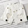 Women's Half-Finger Steel Pole Dance Gloves for Nightclub and Fashion Shows