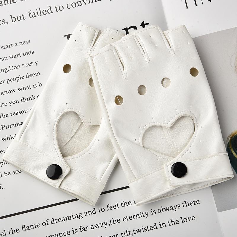 Women's Half-Finger Steel Pole Dance Gloves for Nightclub and Fashion Shows