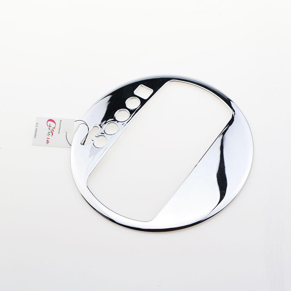 Color My Life ABS Chrom Schalttafelabdeckung Auto Schaltknauf Dekoration Aufkleber für Kia Sportage R AT 2012 2013 2014 2015