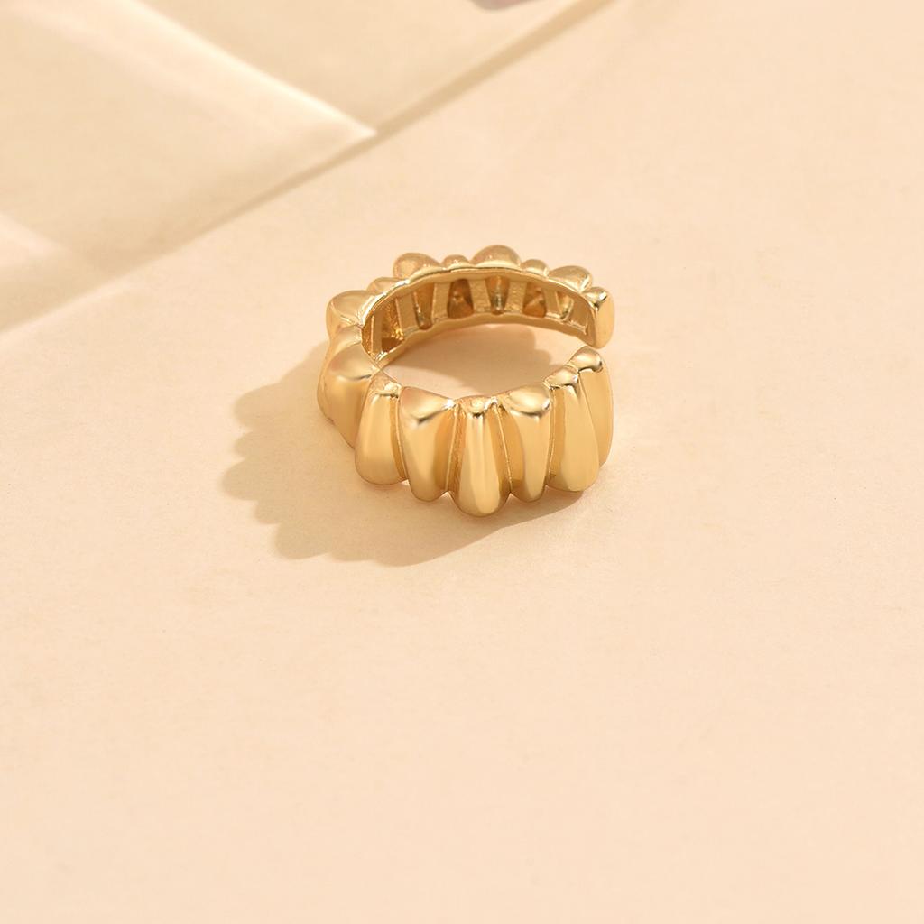 3 Pcs Zircon Korean Wave Multilayer Geometry Ear Cuff Clip on Earrings For Women Without Piercing Non-pierced Jewelry