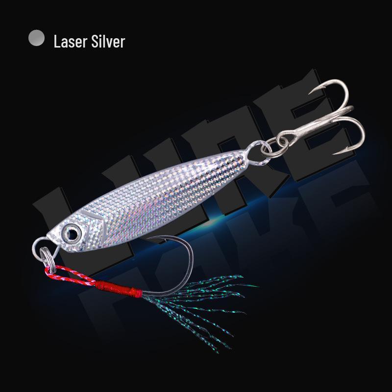 Yan Luya Long Cast Metal Jig for Freshwater & Saltwater Fishing - Sinking Lure with Blood Groove Hook for Bass, Walleye, & Mackerel