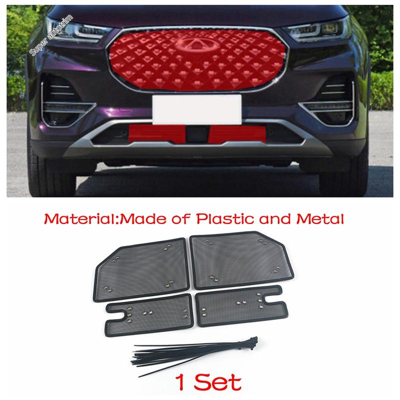 For Chery Tiggo 8 Pro   Front Middle Grille Net ect Screening ert Mesh Anti Dust Protection Accessories Exterior