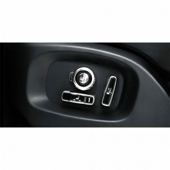 Fit For Range Rover Sport 14-22 Silver Seat Adjust Handle Button Cover Trim 8PCS