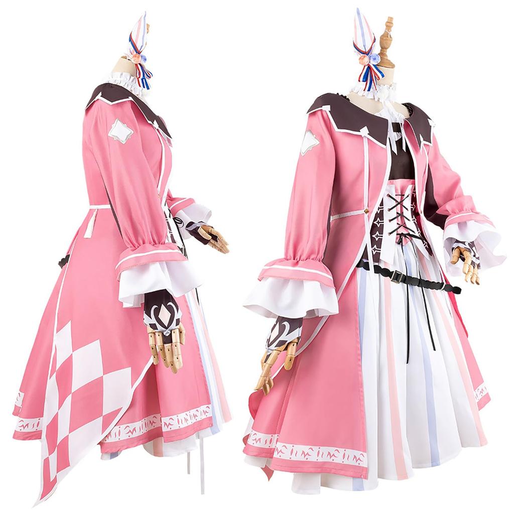 Uma Musume Wonder Acute Cosplay Halloween Anime Competizione Outfit Rosa [Milky Time]