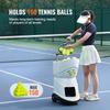 VEVOR Tennis Ball Machine, Automatic Portable Tennis Ball Launcher, 150 Balls Tennis Training Practice Thrower, 5 Motors Multi-Mode Drills