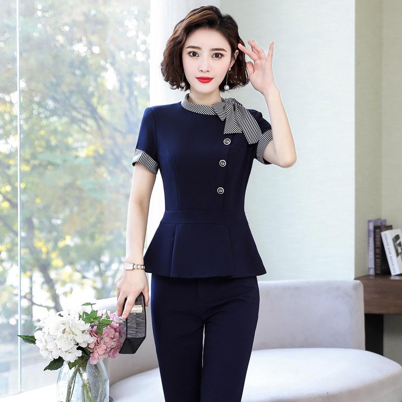 Dámské sako s krátkým rukávem v korejském stylu jaro/léto 2025 - Profesionální dámské sako