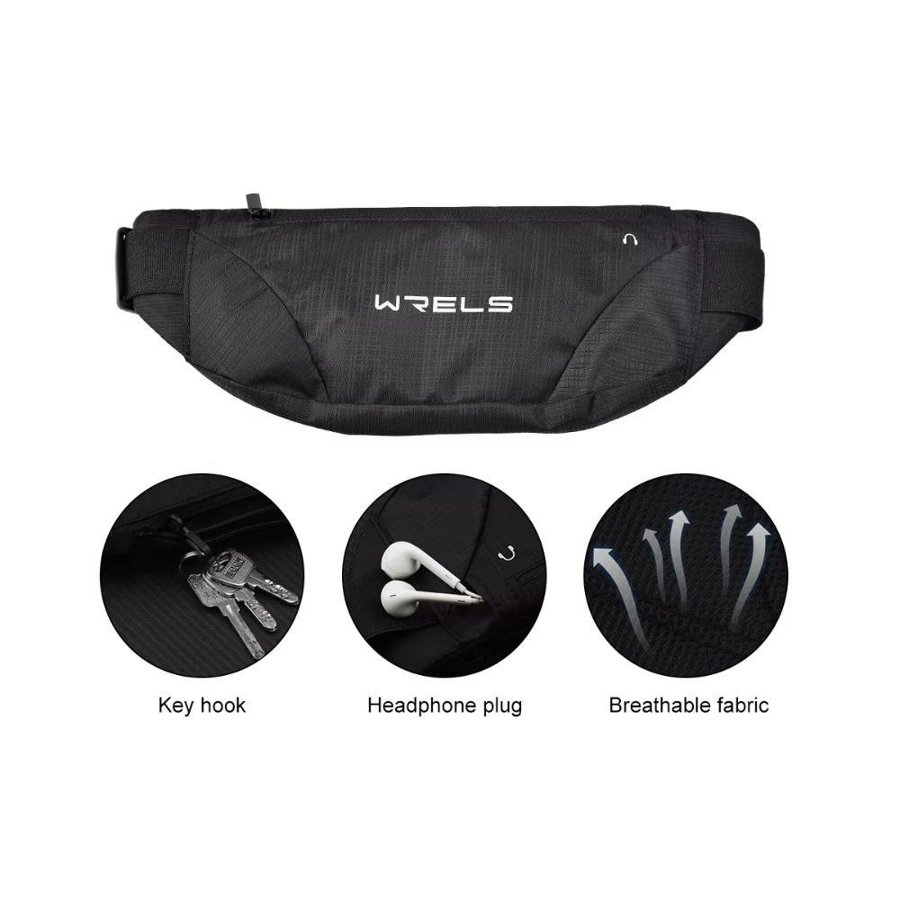 Waterproof Mobile Phone Bag Headphone Hole Sports Fanny Pack Running Waist Bag Jogging Training