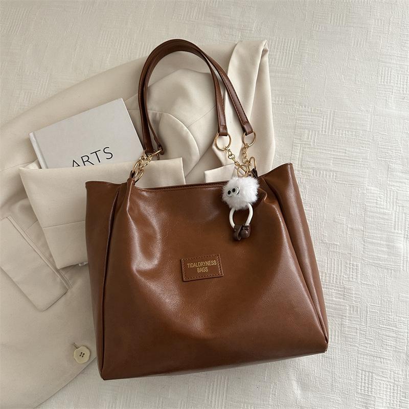 Vintage Große Kapazität Tote Tasche Mode Schulter Tasche Pendler Unterarm Tasche Tasche Frauen