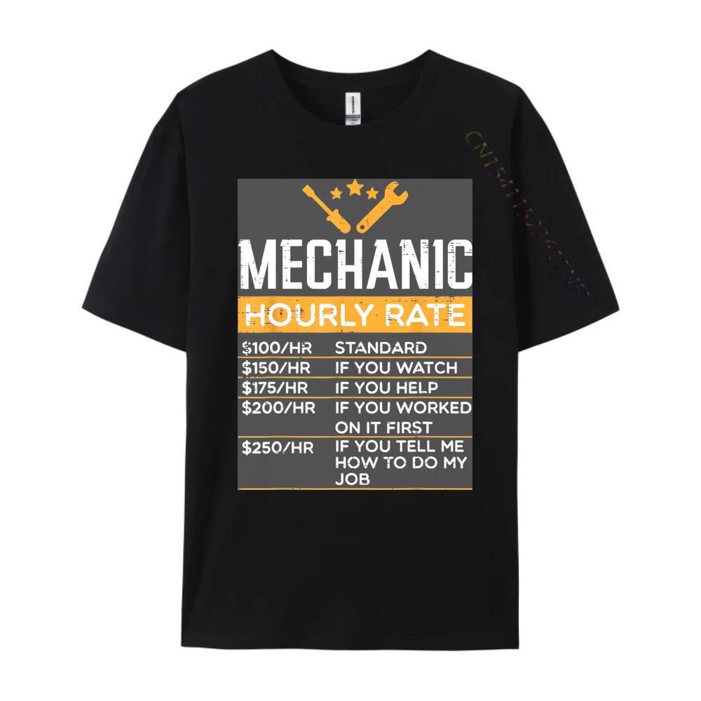 Mechanic Hourly Rate Funny Labor Rates Men Women Kids Boys Luxury Designer Mens T Shirt Street