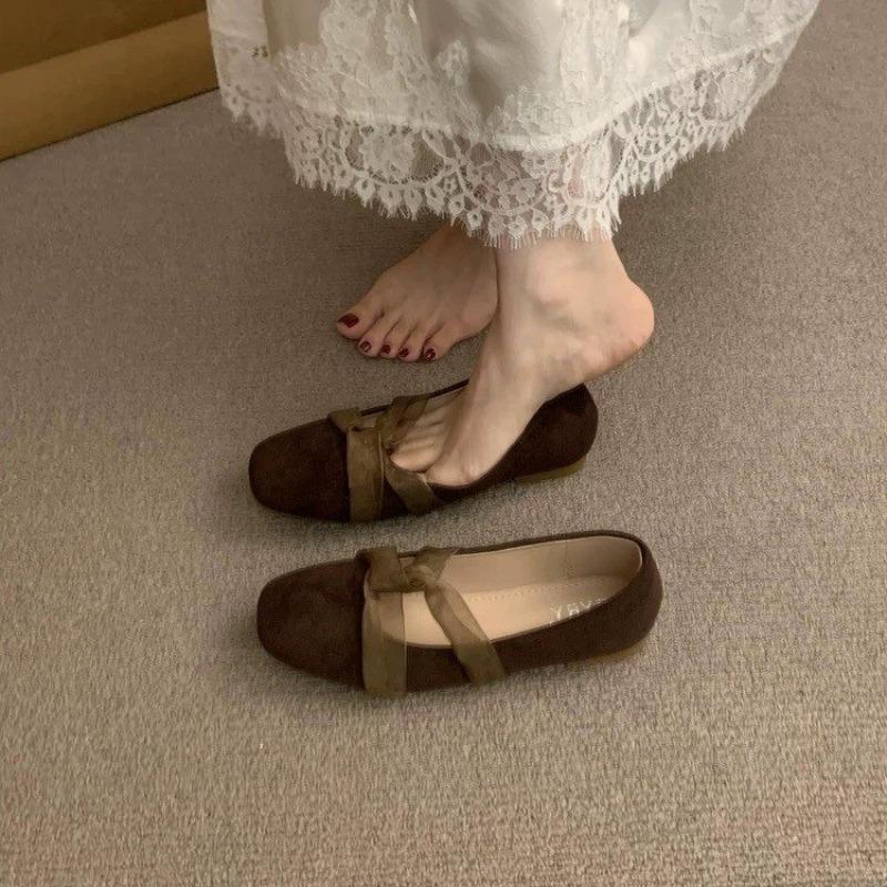 

Весна/Лето Элегантные Ретро Мэри Джейн Повседневные Балетки Нового Стиля Мягкие Удобные Женские Zapatos Mujer 40 коричневый