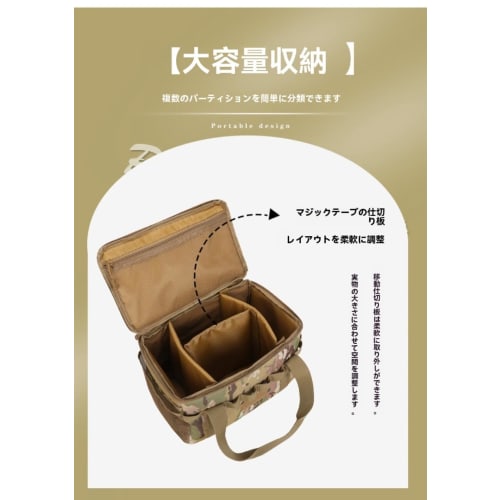 YAKINO Camping Soft Container Storage Box, Gear Box, Toolbox, 36L/60L Trunk Storage, Large Capacity, Car Storage for Solo Use, Waterproof Bottom, Divi