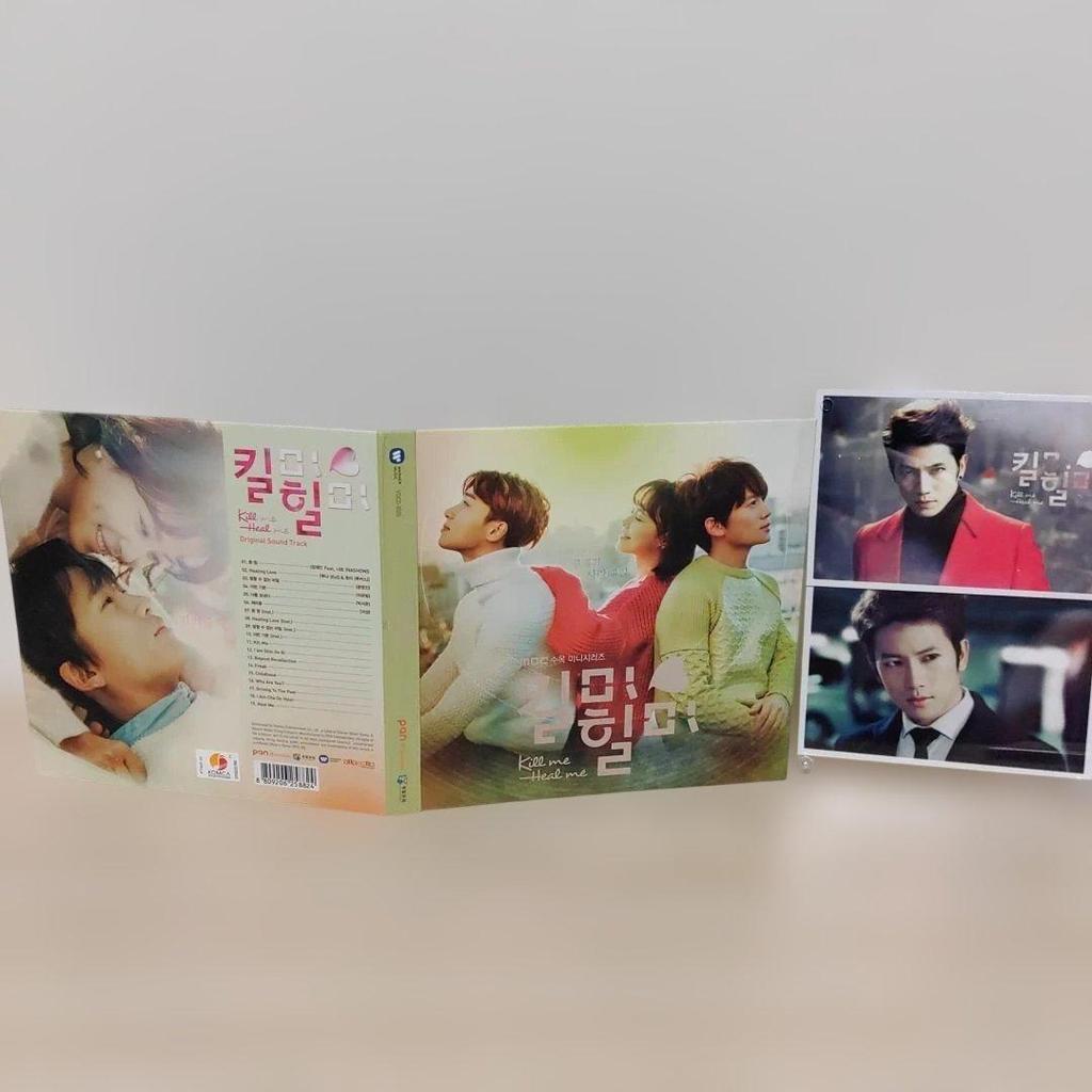 [USED] Kill Me Heal Me Korean OST CD Starring Ji Sung (with 2 L-size Photos)