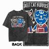 G Back Print Acid Washed Cotton oneck Cat Graphic Unisex Tshirt   Streetwear Big Size Cool Vintage Unisexs Tee Tshirt