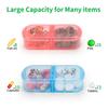 New Portable Premuim Weekly Pill Cases Box Organizer Storage 2 Times A Day 14 Grids for Medicine Vitamin Supplements Fish Oils