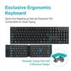 Zusammenklappbare Bluetooth-Tastatur für iPad, mobiles Tablet, Notebook, tragbares Büro, Mini-Drahtlostastatur, Speicher für Android, iOS, Windows Universa