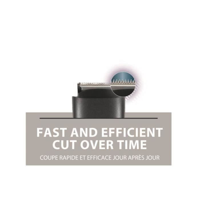 ROWENTA Stylis Easy Tondeuse barbe, Rechargeable, Lames auto-affûtées en inox, Réglage précision 1 mm TN2801F4