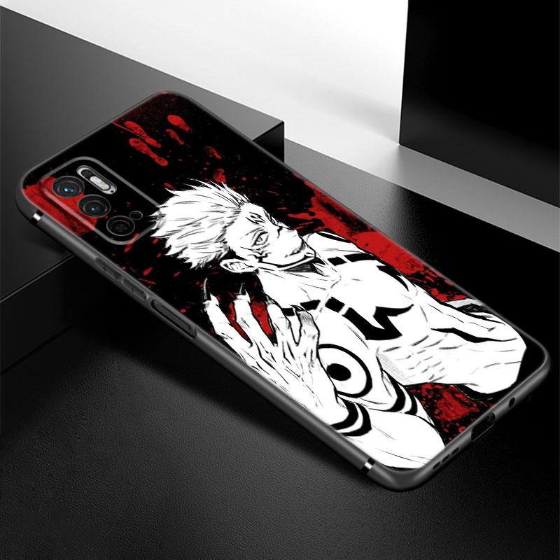 

Чехол для телефона Anime Jujutsu Kaisen для Xiaomi Redmi Note 7 8 9 10 Lite 11 11E 11T 12 Pro 11S 4G 10T 5G 8T 9S 10S TPU черный чехол Redmi Note 12 Pro 5G