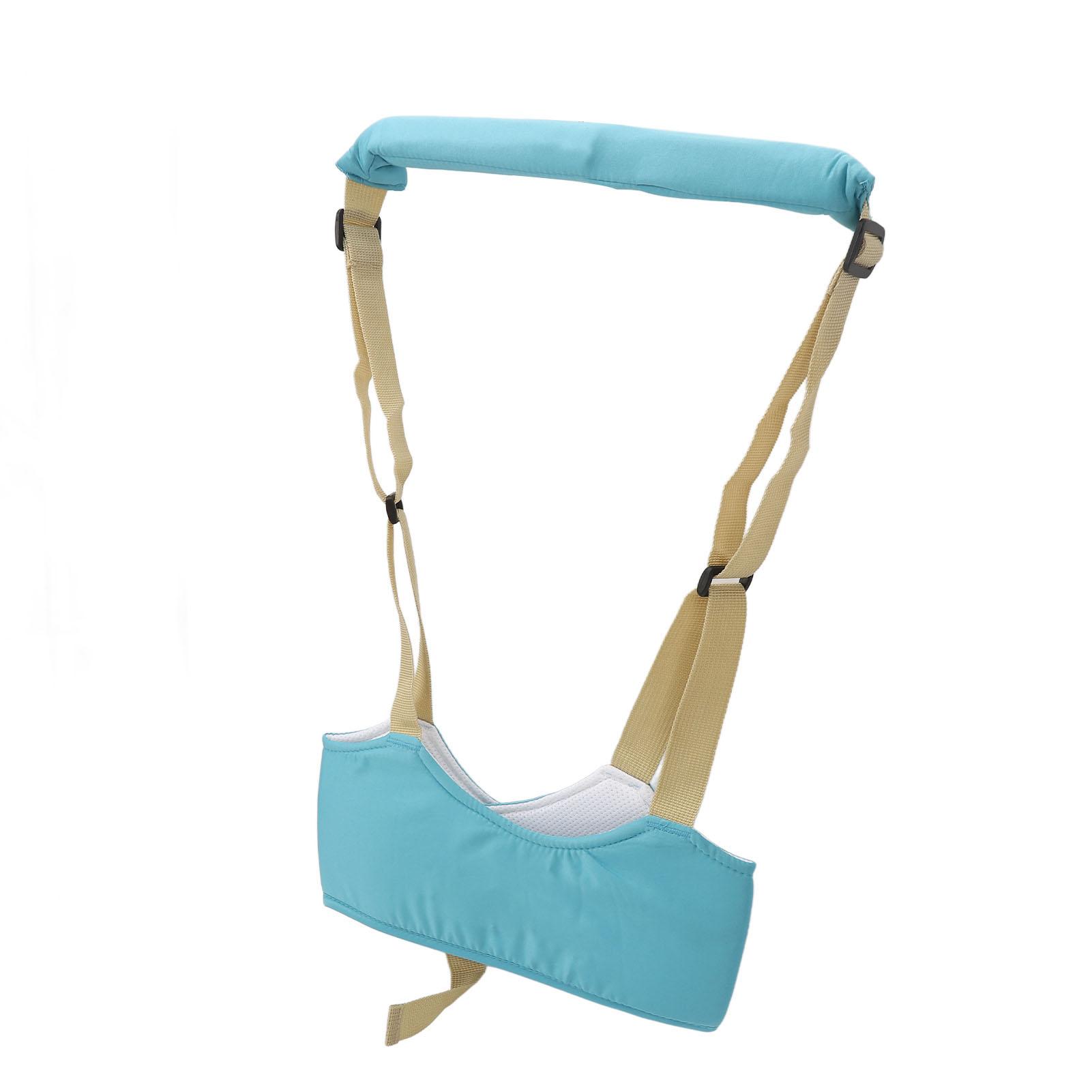 

Детские ремни для ходьбы, ручные, регулируемые, предотвращающие потерю, впитывающие, мягкие, дышащие, для малышей и младенцев небесно-голубой