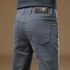 High-End Slim Khaki Men's Casual Pants - 2025 Spring/Autumn Business Straight-Fit