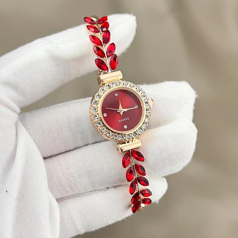 Women's Watch Simple Luxury Water Diamond Quartz Bracelet Watch