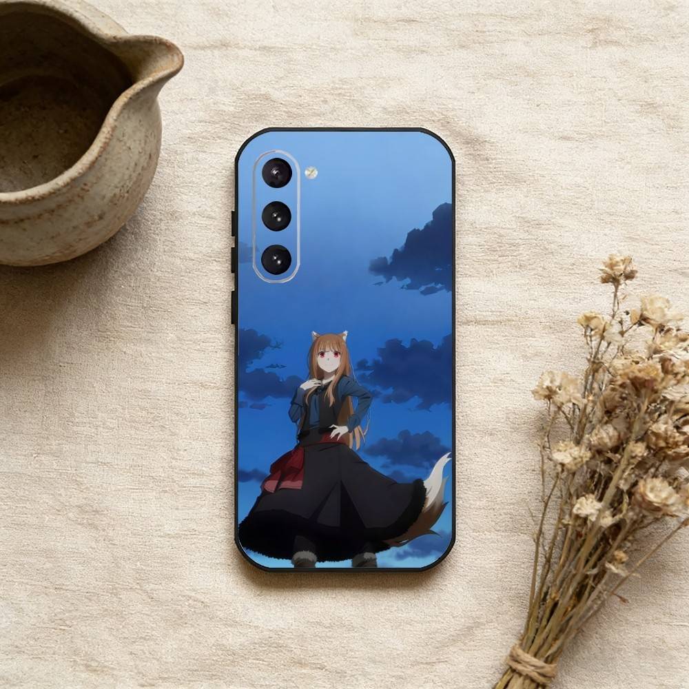 Anime R-SpiceT And B-WolfS Phone Case For Samsung Galaxy A73,A21s,A22,A31,A52,A53,A71,A41Soft Black Shell