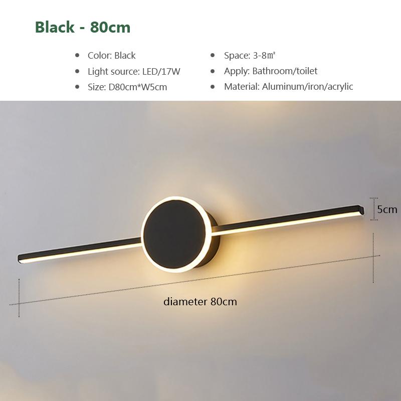 Moderne LED Wandleuchte Minimalistisch Kreativer Streifen Warm Luxuriöse Heimleuchten Für Badezimmer Garderobe Schlafzimmer Nachttisch Wanddekoration