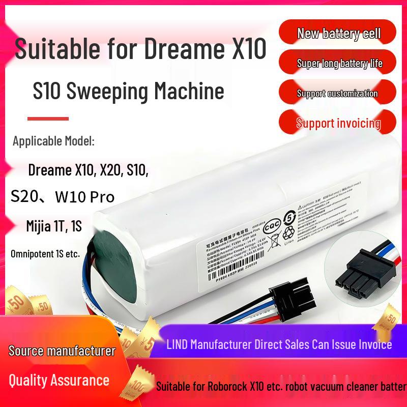 14.4V Lithium Battery for Dreame S10/S10Pro/W10 Robot Vacuums