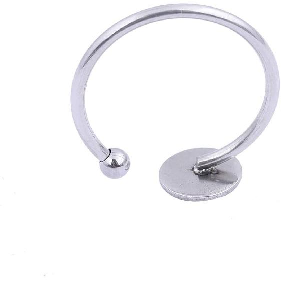 20pcs Stainless Steel Flat 8mm Pad Ring Base Blank DIY Finger Ring Bezels for Jewelry Making Accessories