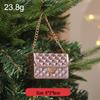 Pink Cartoon Christmas Tree Ornament with Glitter Sequins - Ins Style