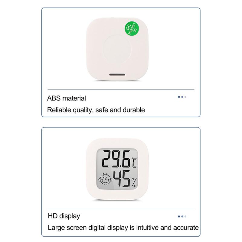 Lcd Electronic Digital Temperature Humidity Meter Thermometer Indoor Clock