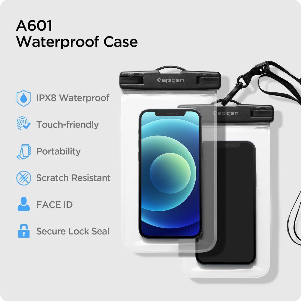 Spigen Aqua Shield A601 Waterproof Case IPX8 - Clear 2-Pack