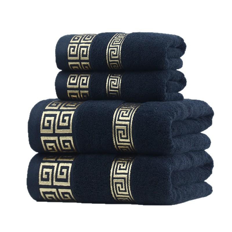 Baumwoll-Export Großes Badetuch, Baumwoll-Gesichtstuch-Set, Geschenk Saugfähiges Röhren-Badetuch