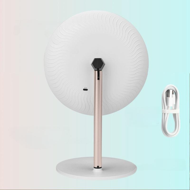Lighting Makeup Mirrors Desktop Mirror Living Room Portable Dressing Table Accessories Household Foldable Aesthetic Ornaments
