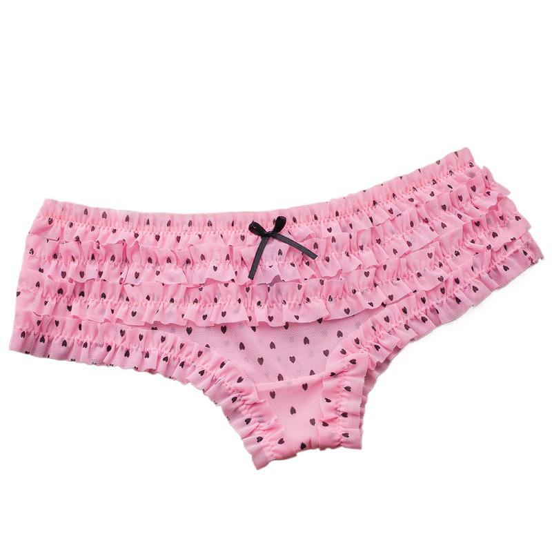 Cute Lace Low Waisted Panties with Mesh and Sexy Women's Panties