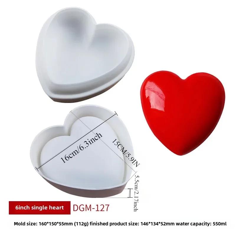 

Силиконовая форма для выпечки муссов в форме сердца, шоколадного мороженого, десертов, инструментов для выпечки, форм для противней, кухонных принадлежностей для выпечки