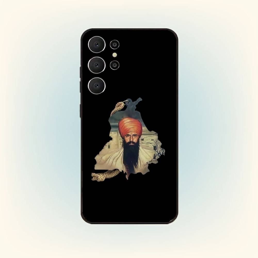 A-Art P-Punjab M-Map Phone Case For Samsung S26,S25,24,23,22,30,21,10,9,Ultra,Plus,Lite,FE Soft Black Case Samsung S235G