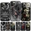 Samurai Mask Warrior Helmet Coque Shell For iPhone 17 Air 15 16 14 13 12 Pro Max 11 Pro Max Plus Phone Case Cover