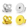 10pcs Metal Earring Stopper Plugs Secure Ear Studs Back Clasps Accessories Earrings Closures for Jewelry Enthusiasts