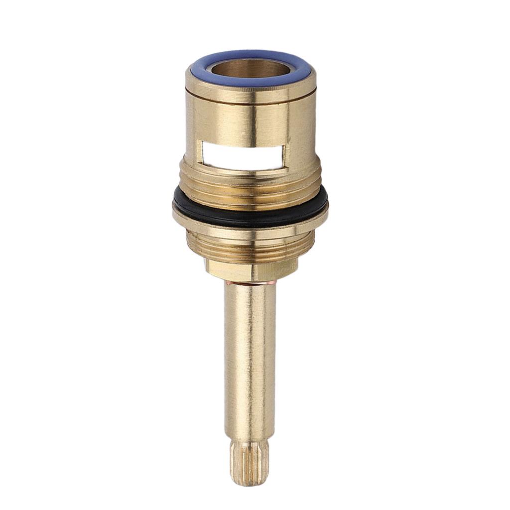Drip Resistant Faucet Valves Replacement Brass Ceramic Stem Disc Cartridges Hot And Cold Water Spool Easy To Install